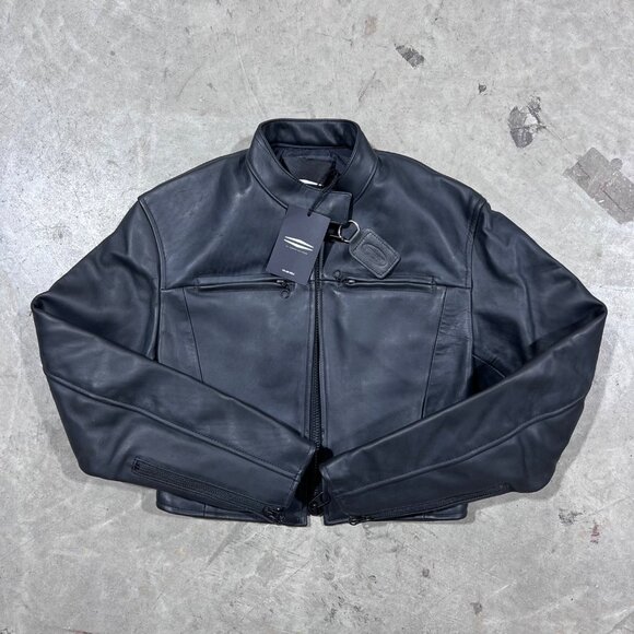 $895 NWT HARLEY DAVIDSON WOMEN'S FITTED CAFE RACER LEATHER JACKET - Picture 3 of 8